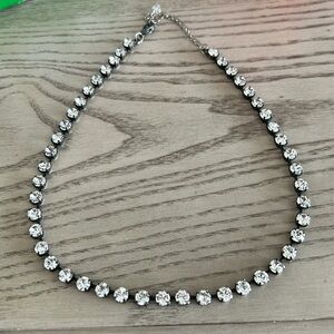 Clear stone necklace